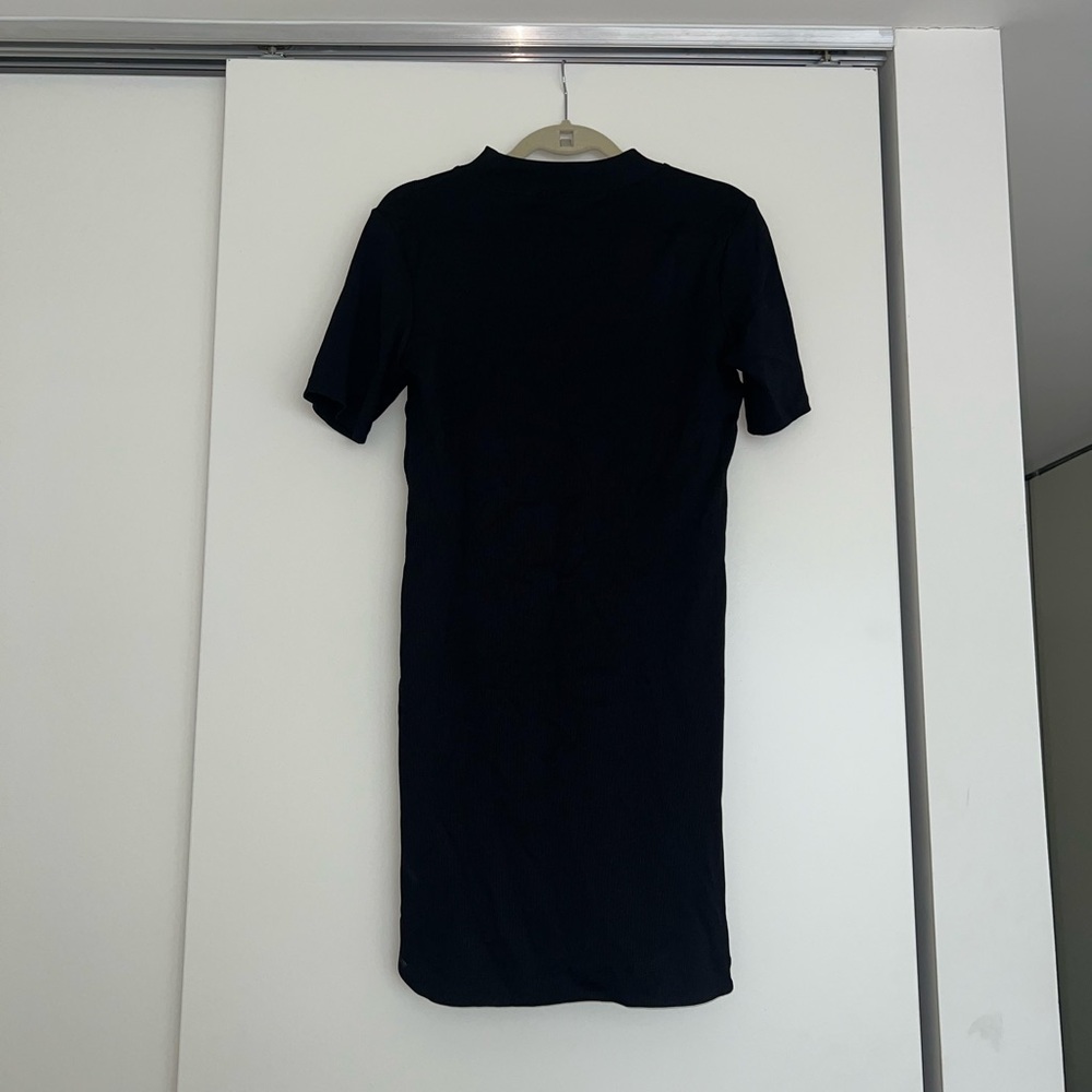 Black H&M mock neck mini dress